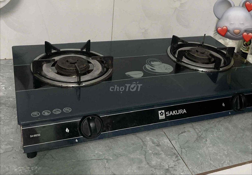 Bếp ga Sakura SA-692SG Đen. Mua bán Bếp, lò, đồ điện nhà bếp tại Quận Bình Thuỷ Cần Thơ được đăng bởi Sỹ Sỹ hình 1