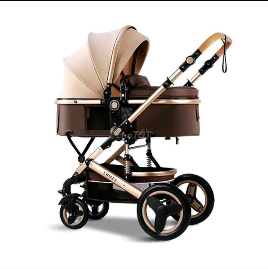 Xe nôi đẩy Chilux Nâu, Vàng đồng. Mua bán Mẹ và bé tại Quận 6 Tp Hồ Chí Minh được đăng bởi Thiên Bình hình 1