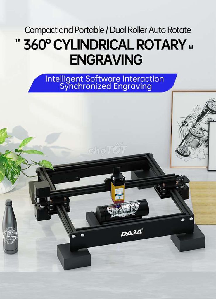 Máy khắc laser DAJA D3 30W Đen. Mua bán Đồ chuyên dụng, Giống nuôi trồng tại Thành phố Cẩm Phả Quảng Ninh được đăng bởi Lục Vân Phong hình 1