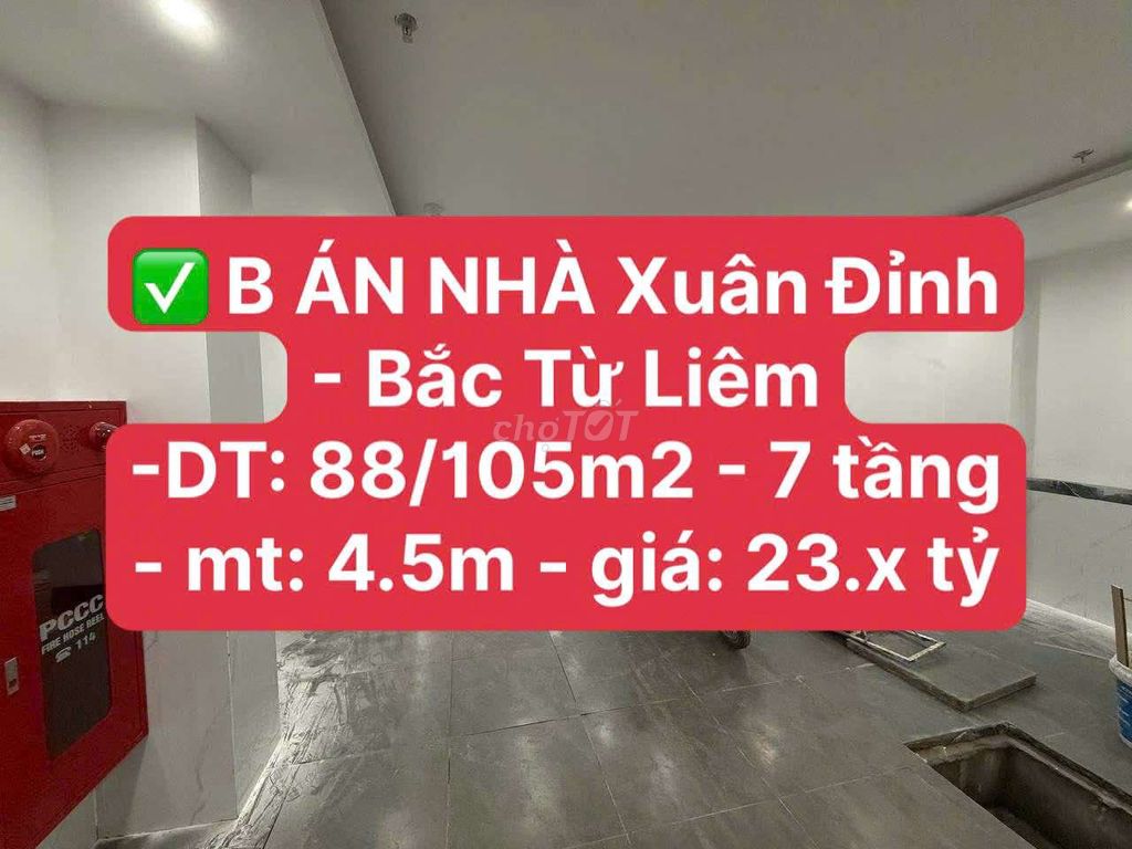 B ÁN NHÀ Xuân Đỉnh - Bắc Từ Liêm