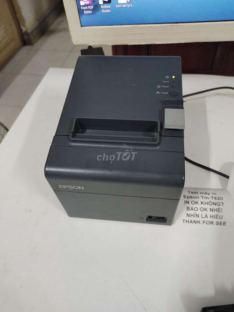 Máy in bill Epson TM-T82II Xám USB Đã sử dụng. Mua bán Đồ dùng văn phòng tại Huyện Trảng Bom Đồng Nai được đăng bởi Pho to Bàu xéo hình 1