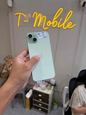 15 Plus 128Gb VN/A zin all xanh green Pin 92%