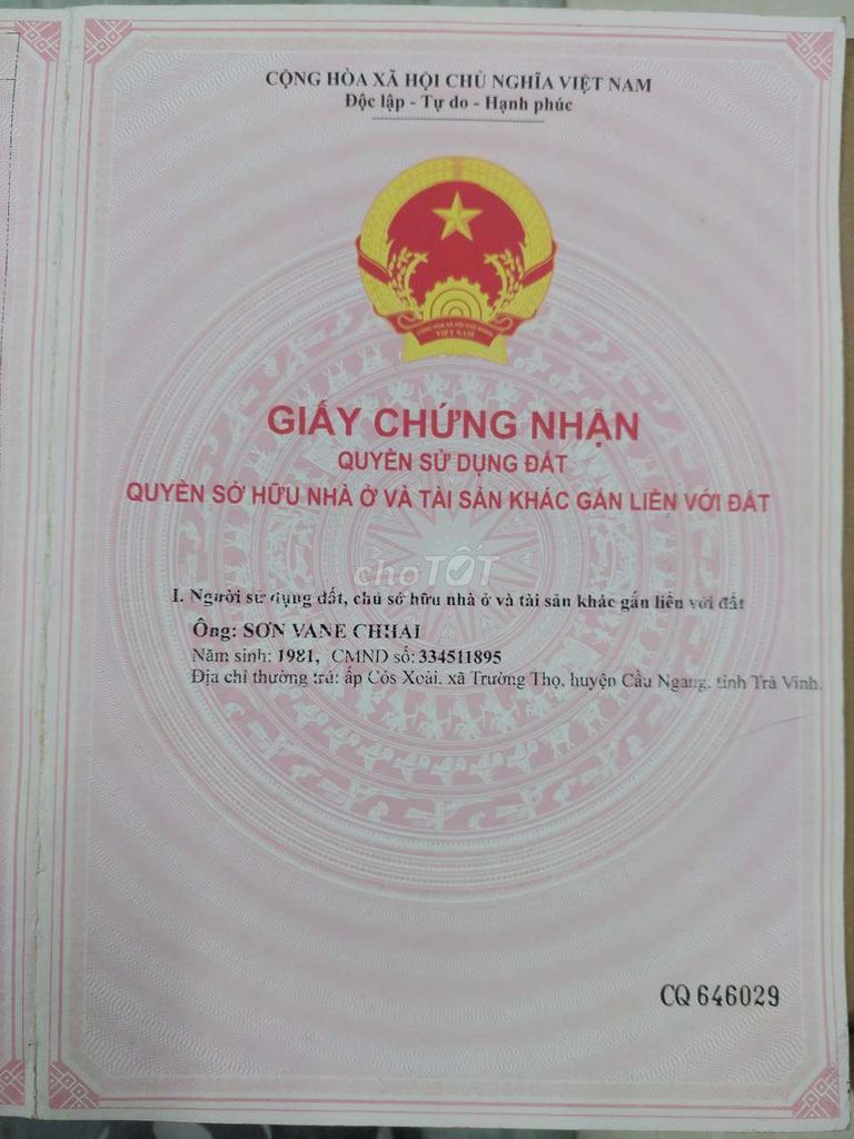 Bán nhà nông thôn cấp 4 xã Trường Thọ