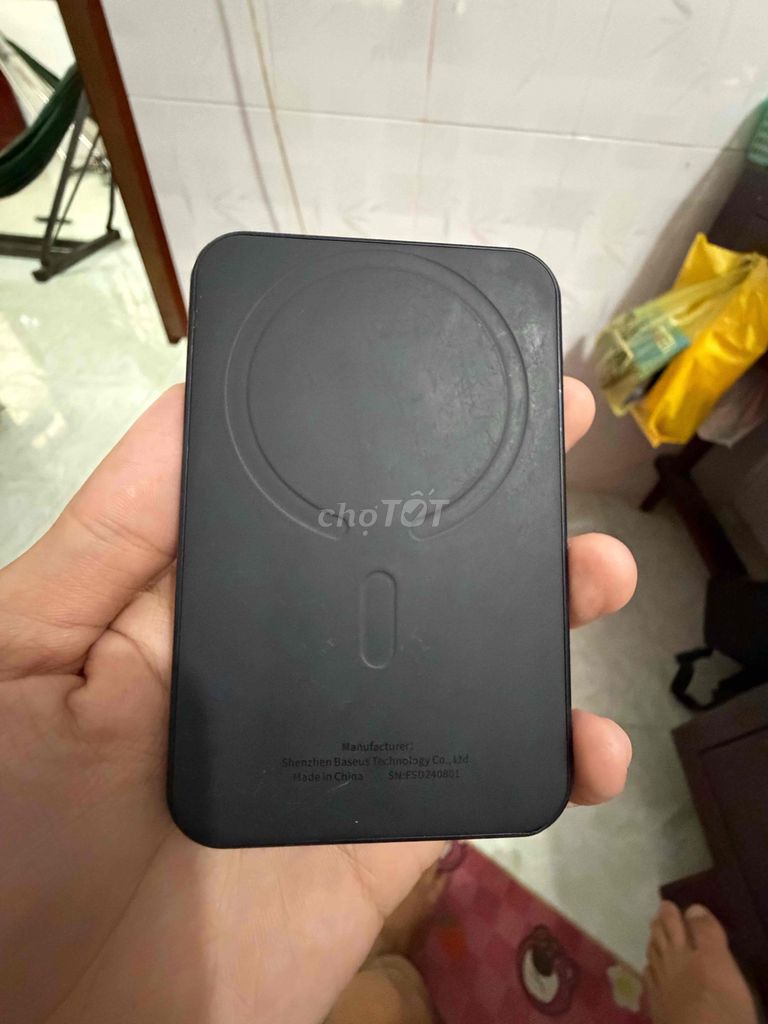Sạc dự phòng Baseus 20W 5000mAh sạc ko dây. Mua bán Phụ kiện (Màn hình, Chuột...) tại Huyện Giồng Trôm Bến Tre được đăng bởi Minh Kha hình 1