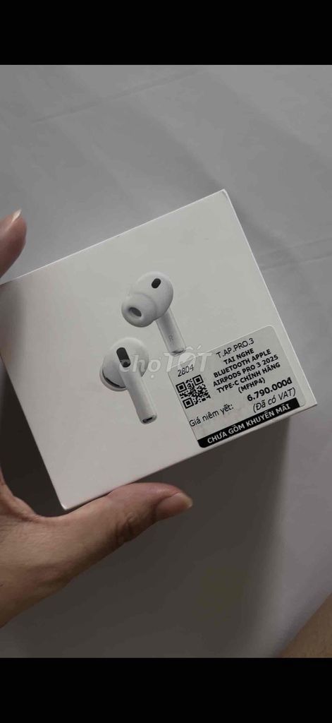 Apple AirPods Pro 3 Bluetooth Mới nguyên hộp. Mua bán Tivi, Âm thanh tại Huyện Bình Chánh Tp Hồ Chí Minh được đăng bởi Nguyễn nữ như quỳnh hình 1