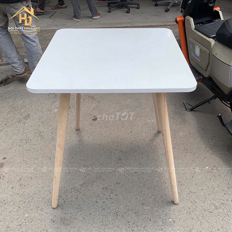 Bàn Cafe Vuông Gỗ Trắng Đã Sử Dụng Mới 90%. Mua bán Bàn ghế tại Quận Tân Phú Tp Hồ Chí Minh được đăng bởi Công Ty TNHH TM DV INKPRO hình 1