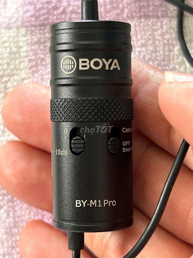 Micro thu âm BOYA BY-M1 Pro Đen Còn mới đẹp. Mua bán Máy ảnh, Máy quay tại Quận Phú Nhuận Tp Hồ Chí Minh được đăng bởi Hòa Lê 8 hình 1