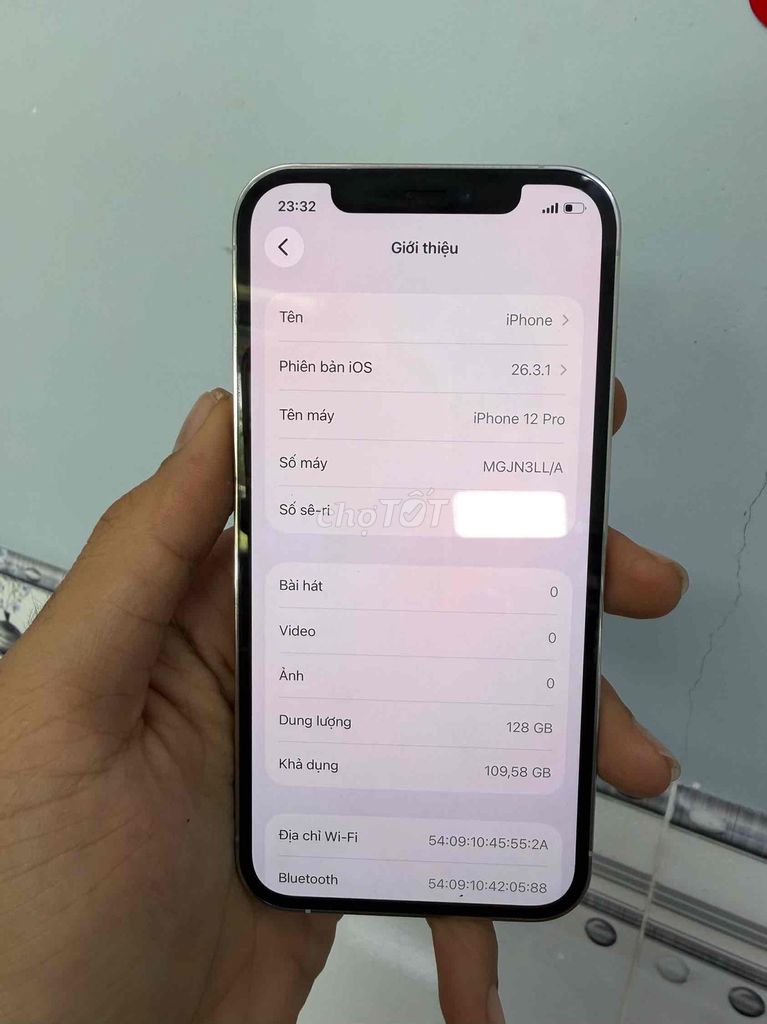 Apple iPhone 12 Pro 128GB Bạc Đã sử dụng. Mua bán Điện thoại tại Huyện Châu Thành Đồng Tháp được đăng bởi Điện Thoại Giá Tốt hình 1