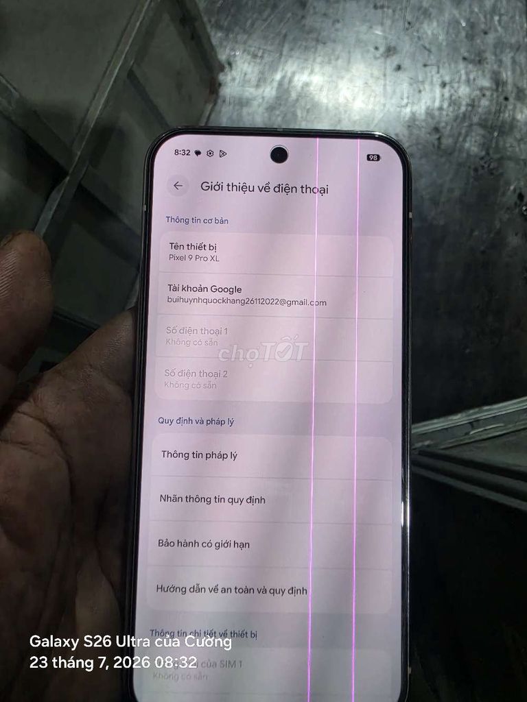 Google Pixel 9 Pro XL Trắng. Mua bán Điện thoại tại Huyện Tân Phước Tiền Giang được đăng bởi cuong bui hình 1