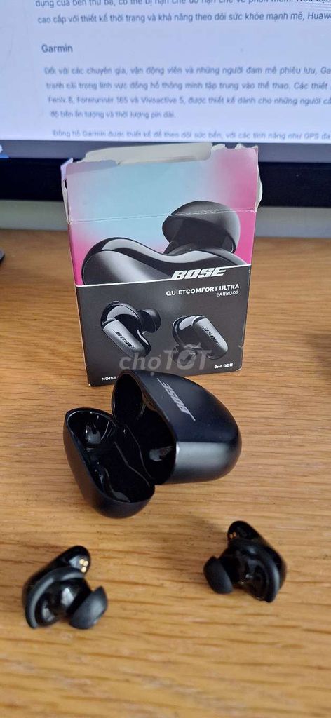 Tai nghe Bose QC Ultra Earbuds 2 Đen. Mua bán Tivi, Âm thanh tại Quận Bình Thạnh Tp Hồ Chí Minh được đăng bởi Minh Nghiêm hình 1
