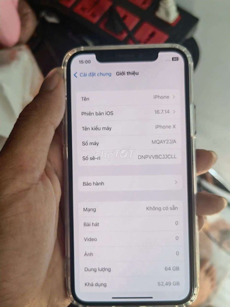 Apple iPhone X Màn Zin GiaoL Hoặc Basn. Mua bán Điện thoại tại Quận Cái Răng Cần Thơ được đăng bởi Trần Vinh hình 1