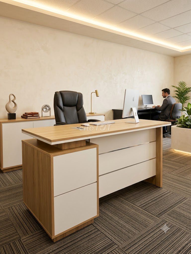 bàn làm việc lãnh đạo, bàn giám đốc. Mua bán Bàn ghế tại Thành phố Thủ Đức Tp Hồ Chí Minh được đăng bởi NT Hoàng Kim hình 1