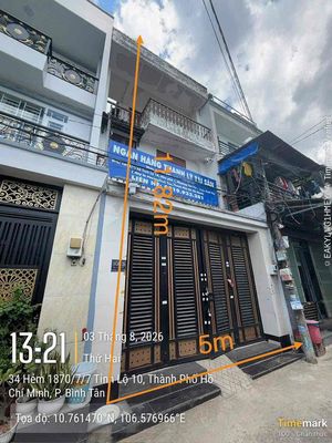 Townhouse 59.3 m² · 3 bed · Đường Tỉnh lộ 10