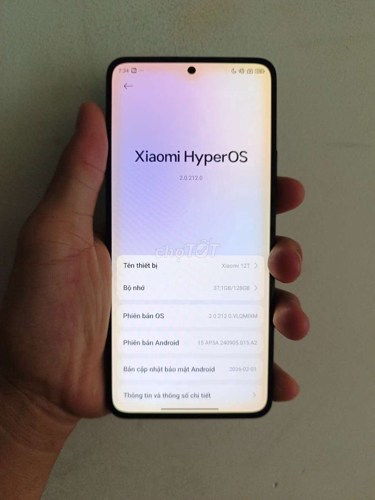 Xiaomi 12T 5G 128GB Đen. Mua bán Điện thoại tại Thành phố Thủ Dầu Một Bình Dương được đăng bởi Panther hình 1