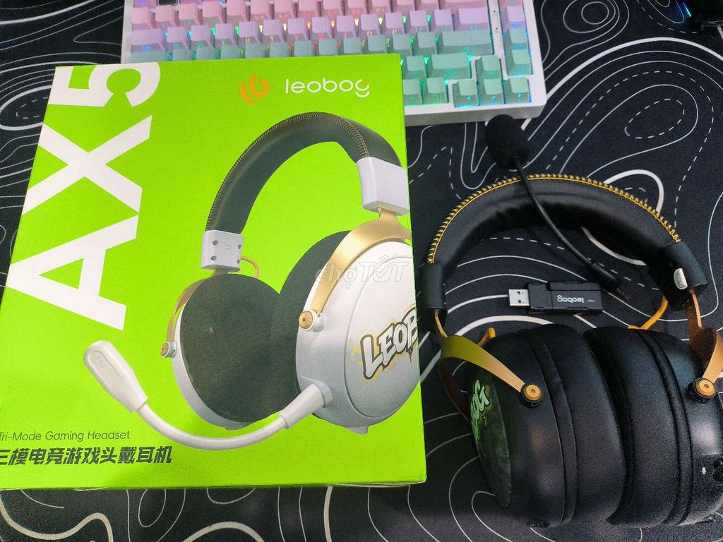 Tai nghe Leobog Ax5 3 mode Đen vàng. Mua bán Tivi, Âm thanh tại Quận 3 Tp Hồ Chí Minh được đăng bởi Khương Lê hình 1