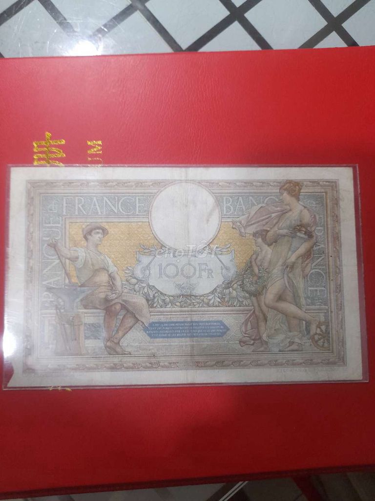 Tiền giấy Pháp 100 Francs 1935. Mua bán Đồ sưu tầm, đồ cổ tại Quận 8 Tp Hồ Chí Minh được đăng bởi Mr Lộc hình 1