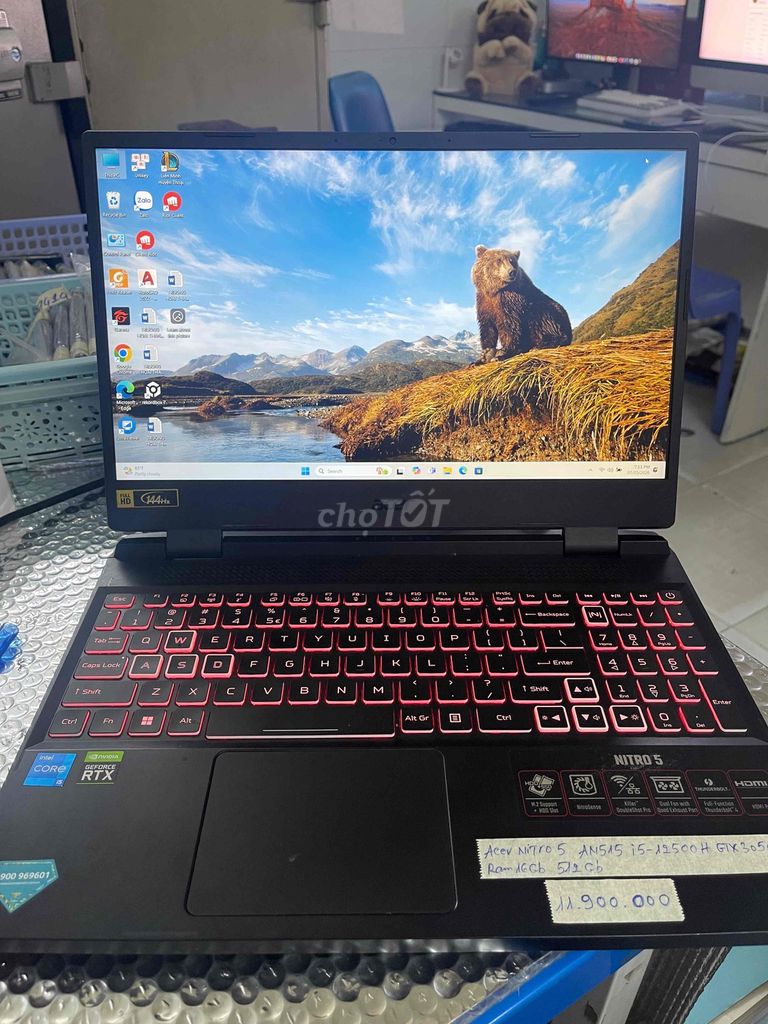 Acer Nitro 5 i5-12500H/16Gb/512Gb/RTX3050. Mua bán Laptop tại Quận Ninh Kiều Cần Thơ được đăng bởi Cầm Đồ Anh Quý hình 1