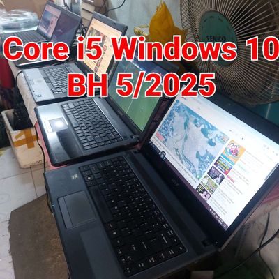 Thanh lý laptop Core i5 Windows 10 BH 5/2025