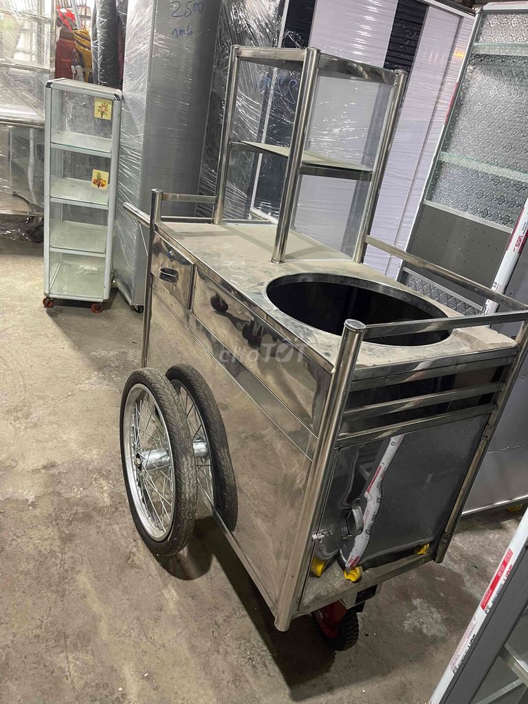 Xe đẩy bán hàng Inox Bạc. Mua bán Đồ chuyên dụng, Giống nuôi trồng tại Huyện Trảng Bàng Tây Ninh được đăng bởi Linh Lun hình 1