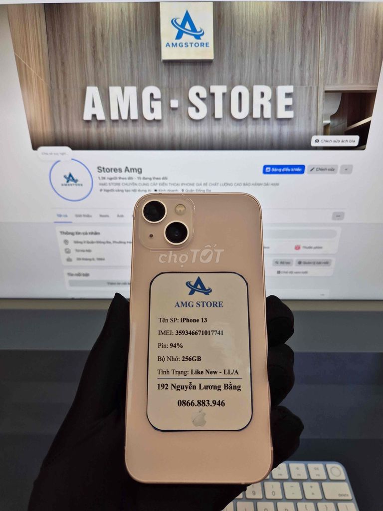 Apple iPhone 13 256GB Hồng Like New. Mua bán Điện thoại tại Quận Đống Đa Hà Nội được đăng bởi Stores Amg hình 1