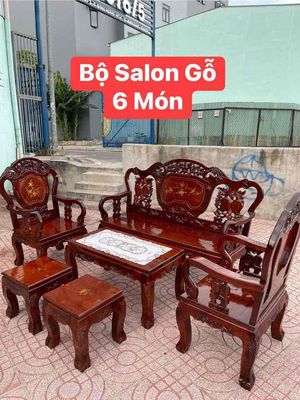 Thanh lý bộ salon gỗ 6 món.. Mua bán Bàn ghế tại Quận Bình Tân Tp Hồ Chí Minh được đăng bởi thanh lý hằng phương hình 1