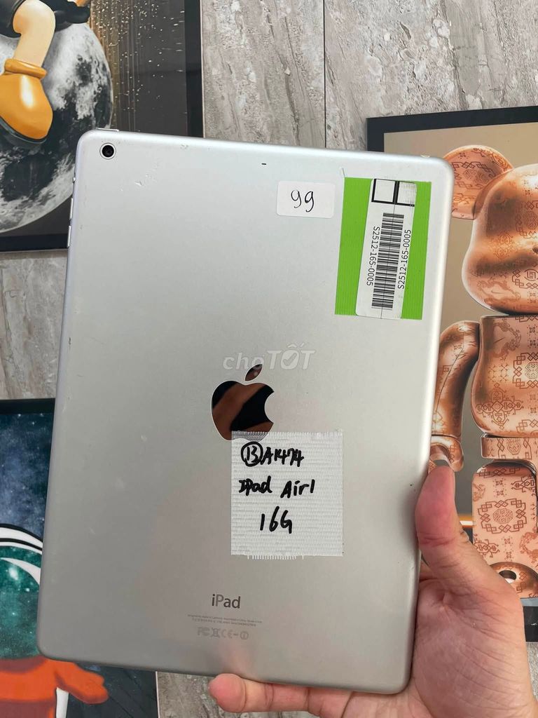 Apple iPad Air 16GB Bạc. Mua bán Máy tính bảng tại Quận Đống Đa Hà Nội được đăng bởi Hội Đồ Điện Tử hình 1
