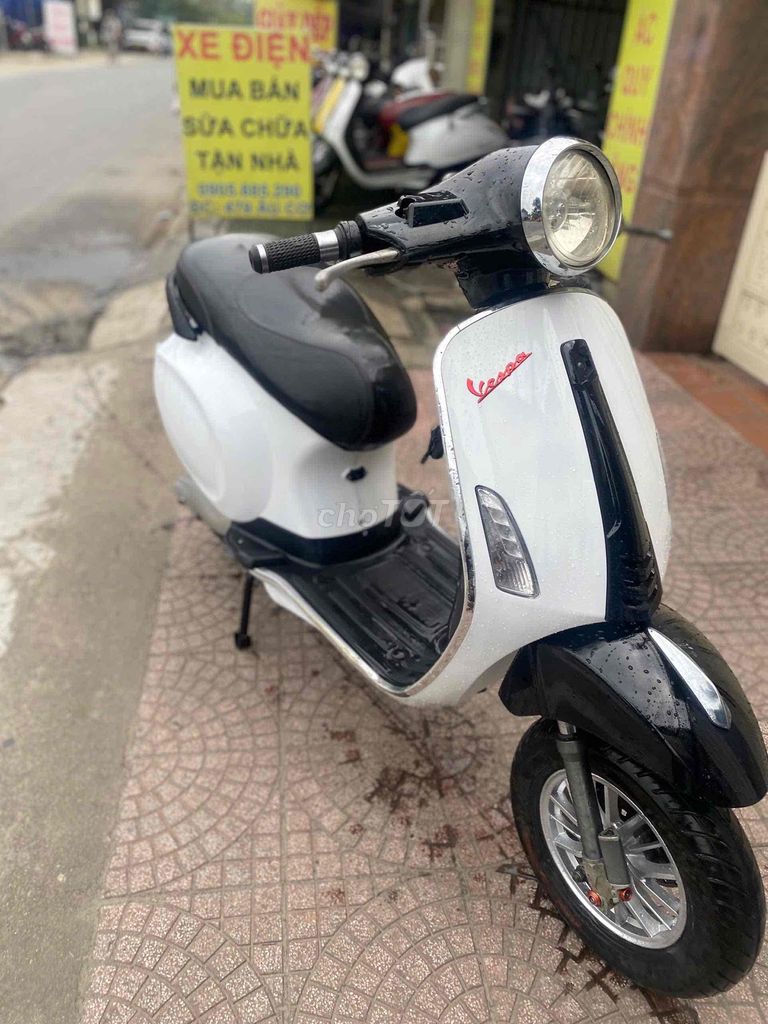 xe điện vespa gấp nhôm đúc. bình mới 100% bh 1năm