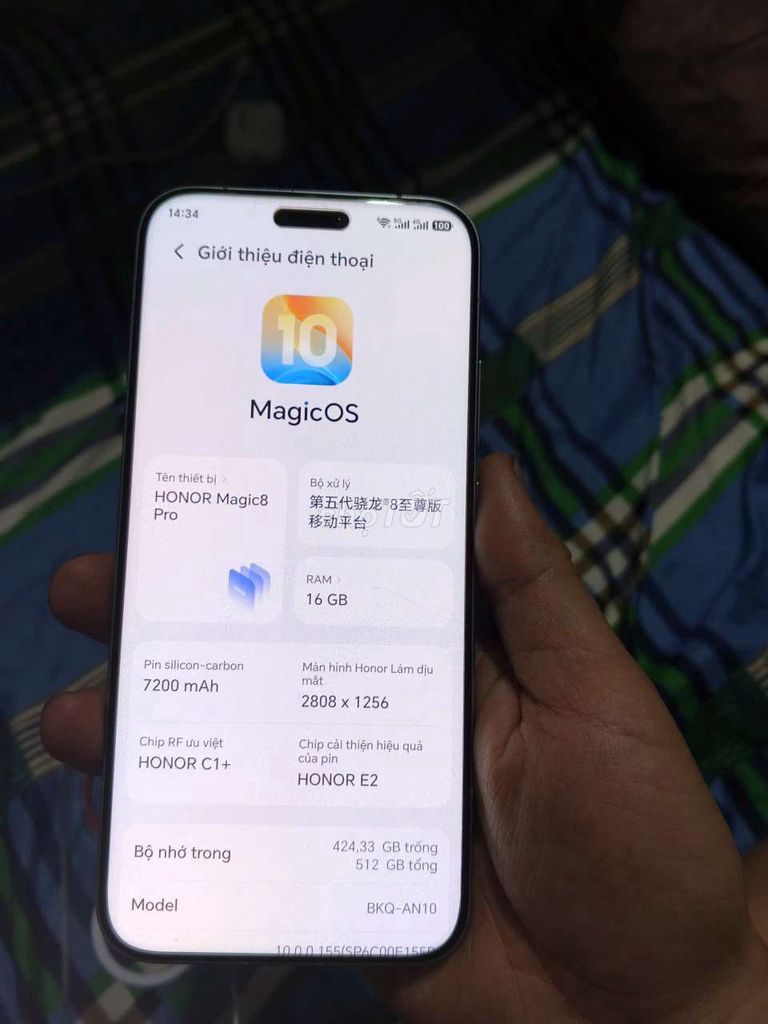 Honor Magic8 Pro 16/ 512GB Xám. Mua bán Điện thoại tại Huyện Trảng Bom Đồng Nai được đăng bởi Ngọc Hào hình 1