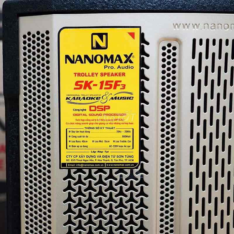 Loa Kéo Karaoke Nanomax - 15F3-680w-3way