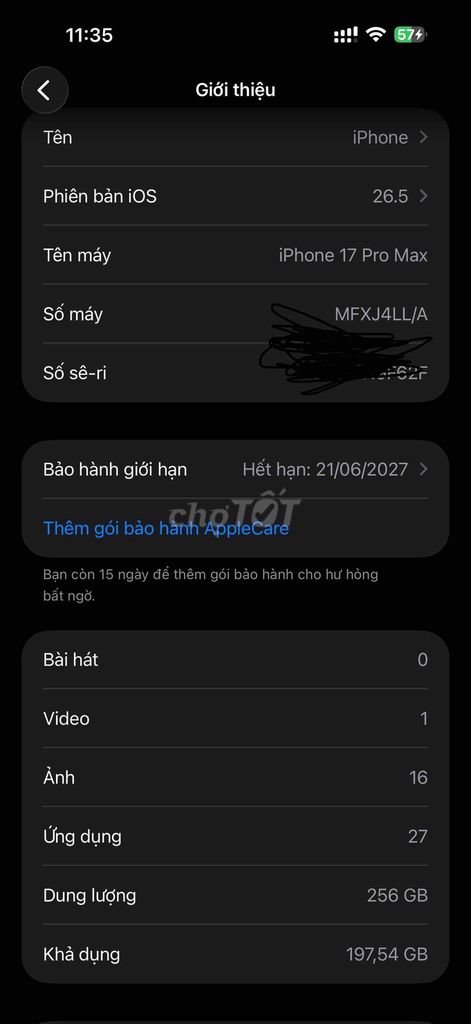 iPhone 17 Pro Max 256GB Xanh Chưa sửa chữa. Mua bán Điện thoại tại Quận 12 Tp Hồ Chí Minh được đăng bởi Phan hình 1