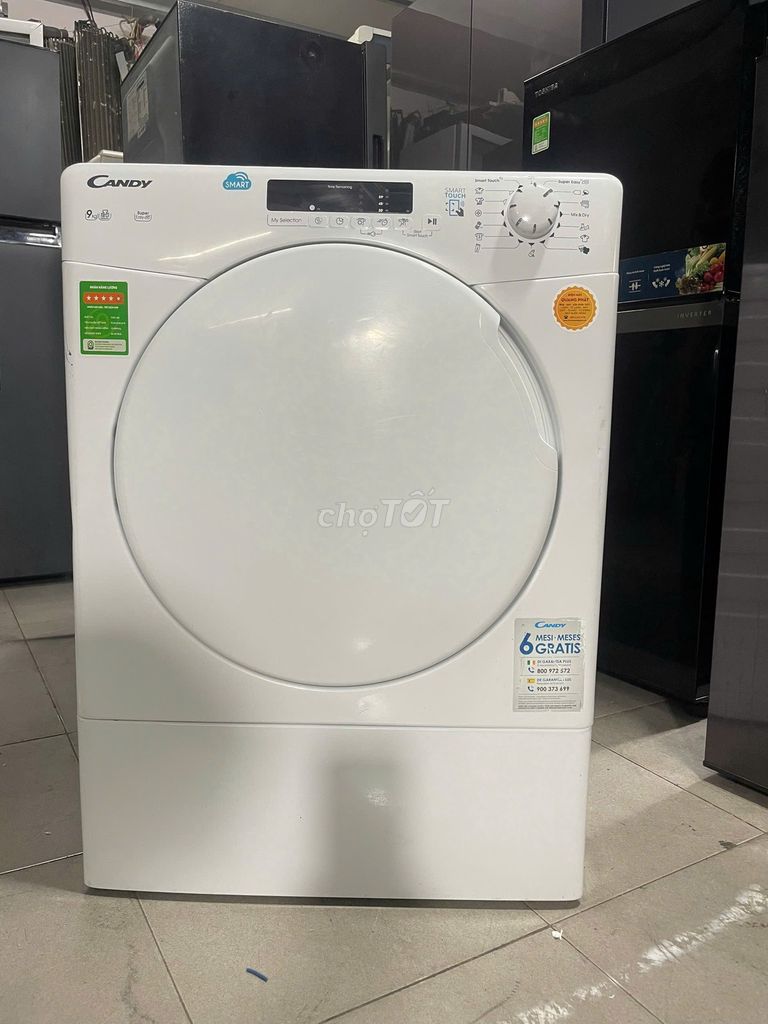 Máy sấy thông hơi Candy 9kg CSV9DF-S - FreeShip. Mua bán Máy giặt tại Quận 4 Tp Hồ Chí Minh được đăng bởi QUANG PHÁT hình 1