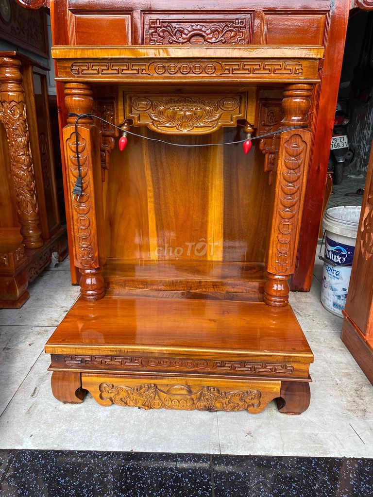 Bàn thờ ông địa Gỗ tràm bông vàng 50cm Mới. Mua bán Nội thất, đồ gia dụng khác tại Huyện Hóc Môn Tp Hồ Chí Minh được đăng bởi tuyến hình 1