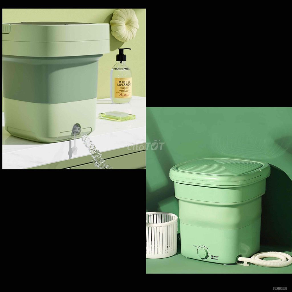 Máy giặt mini Xanh lá Gấp gọn. Mua bán Máy giặt tại Quận Bình Tân Tp Hồ Chí Minh được đăng bởi Ngân hình 1