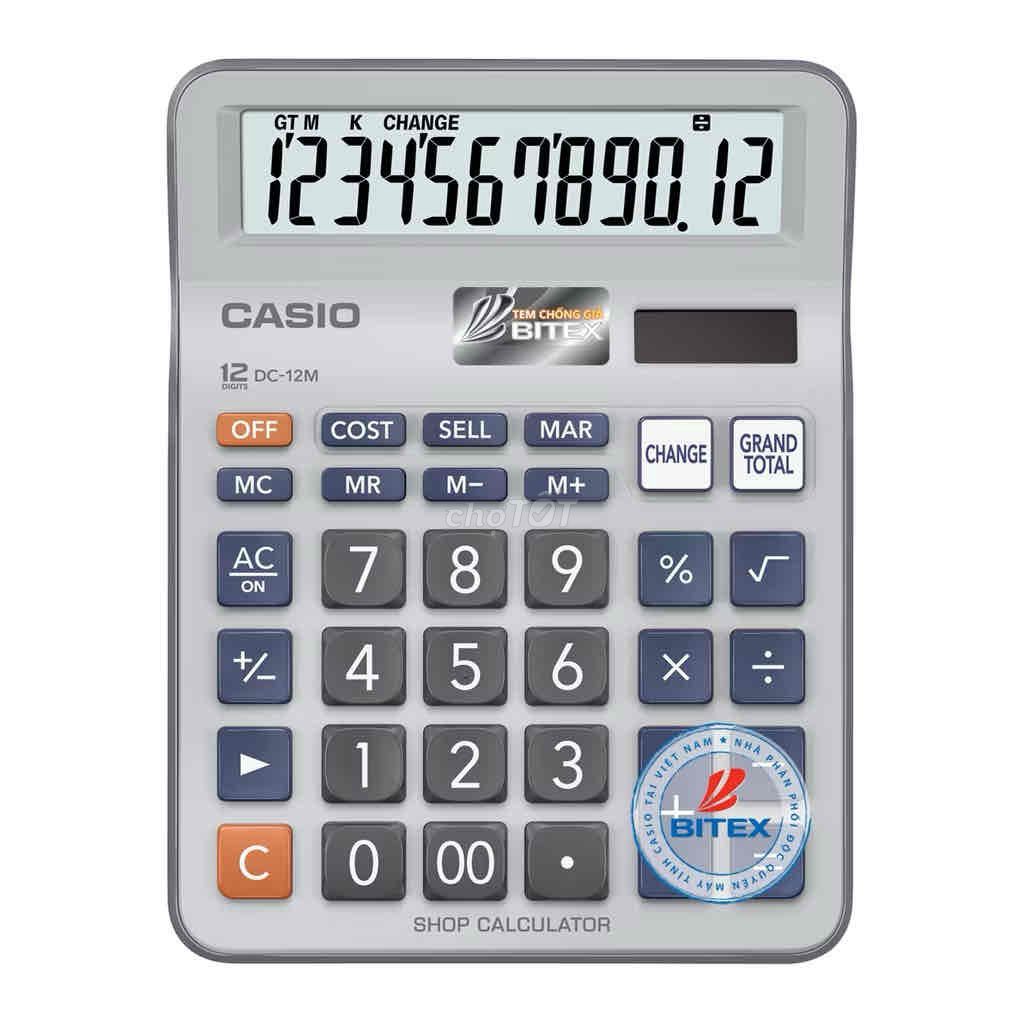 Máy tính bỏ túi Casio DC-12M. Mua bán Đồ dùng văn phòng tại Quận 12 Tp Hồ Chí Minh được đăng bởi Hồng Minh hình 1