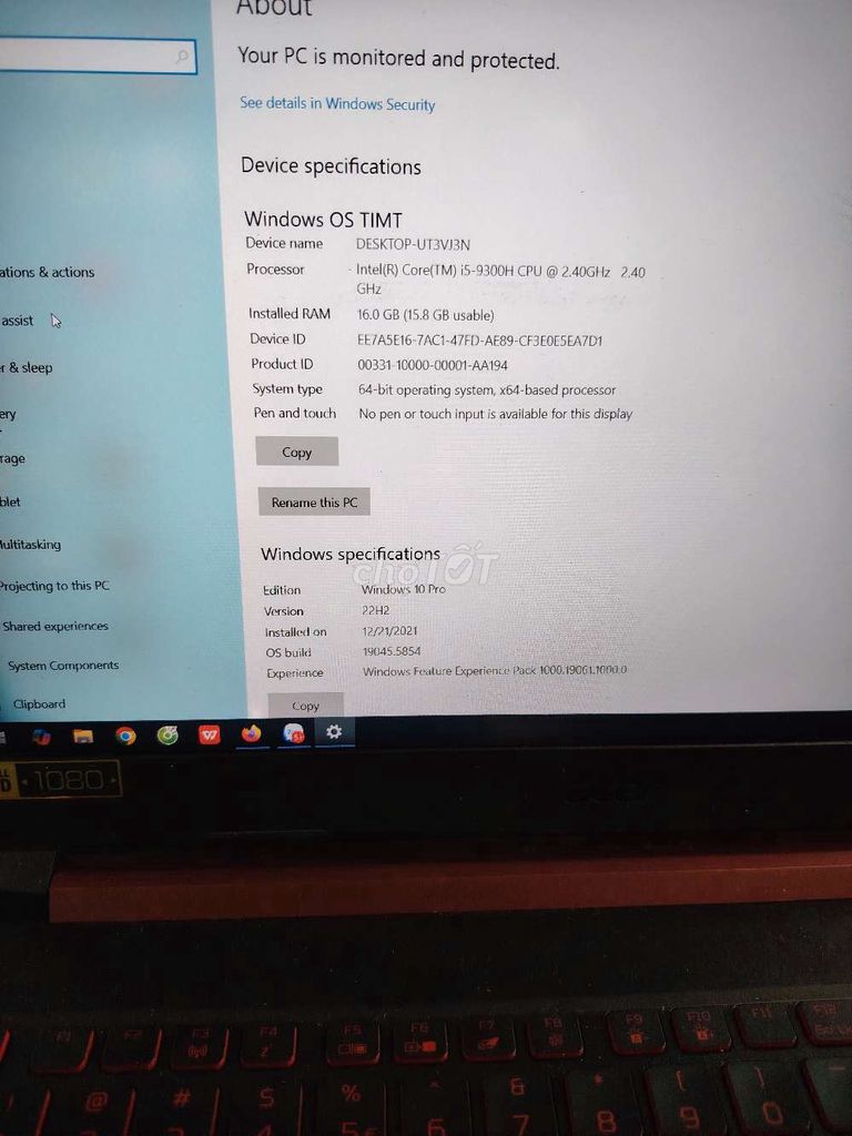Acer Nitro 5 i5-9300H 16GB Đã sử dụng. Mua bán Laptop tại Huyện Hóc Môn Tp Hồ Chí Minh được đăng bởi An An hình 1