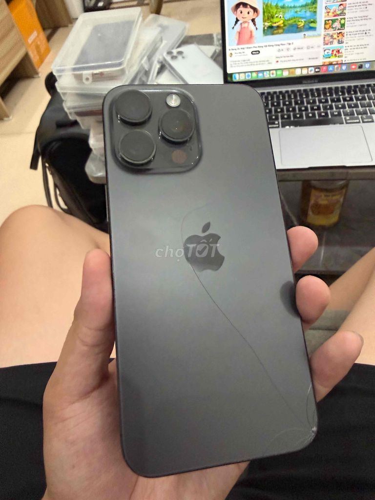 iPhone 15 Pro Max 256GB Đen Mỹ. Mua bán Điện thoại tại Thành phố Thủ Đức Tp Hồ Chí Minh được đăng bởi Apple hình 1