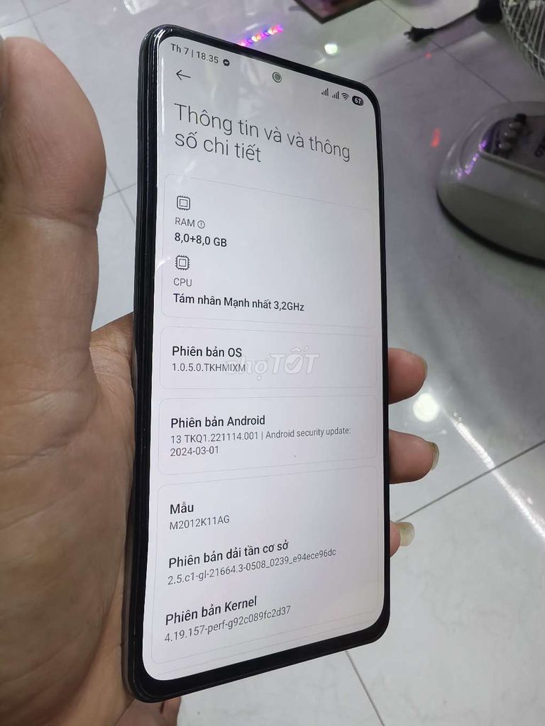 POCO F3 5G 256GB Trắng. Mua bán Điện thoại tại Quận Ninh Kiều Cần Thơ được đăng bởi Kiệt Leather  hình 1