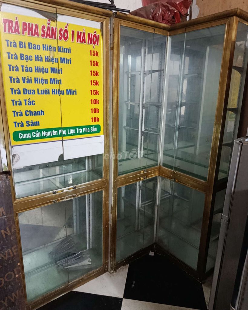 Tủ trưng bày Kính Nhôm Vàng đồng 7 tầng. Mua bán Tủ, kệ gia đình tại Quận Hai Bà Trưng Hà Nội được đăng bởi Võ Văn hình 1