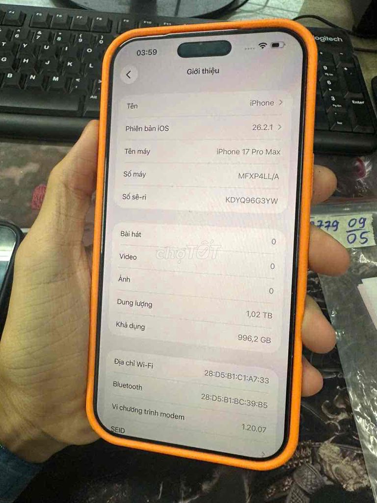 Apple iPhone 17 Pro Max 1TB Cam. Mua bán Điện thoại tại Quận Phú Nhuận Tp Hồ Chí Minh được đăng bởi chung hình 1