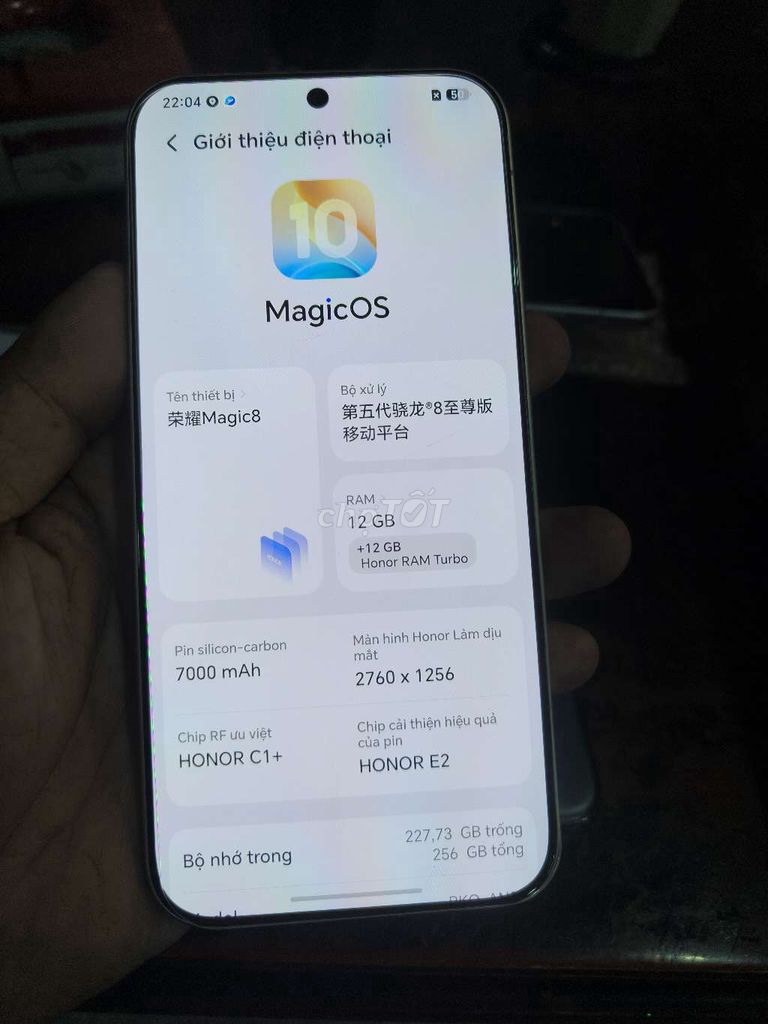 Honor Magic 8 12/256 pin 100 có gl. Mua bán Điện thoại tại Quận 10 Tp Hồ Chí Minh được đăng bởi BĐS TMT hình 1