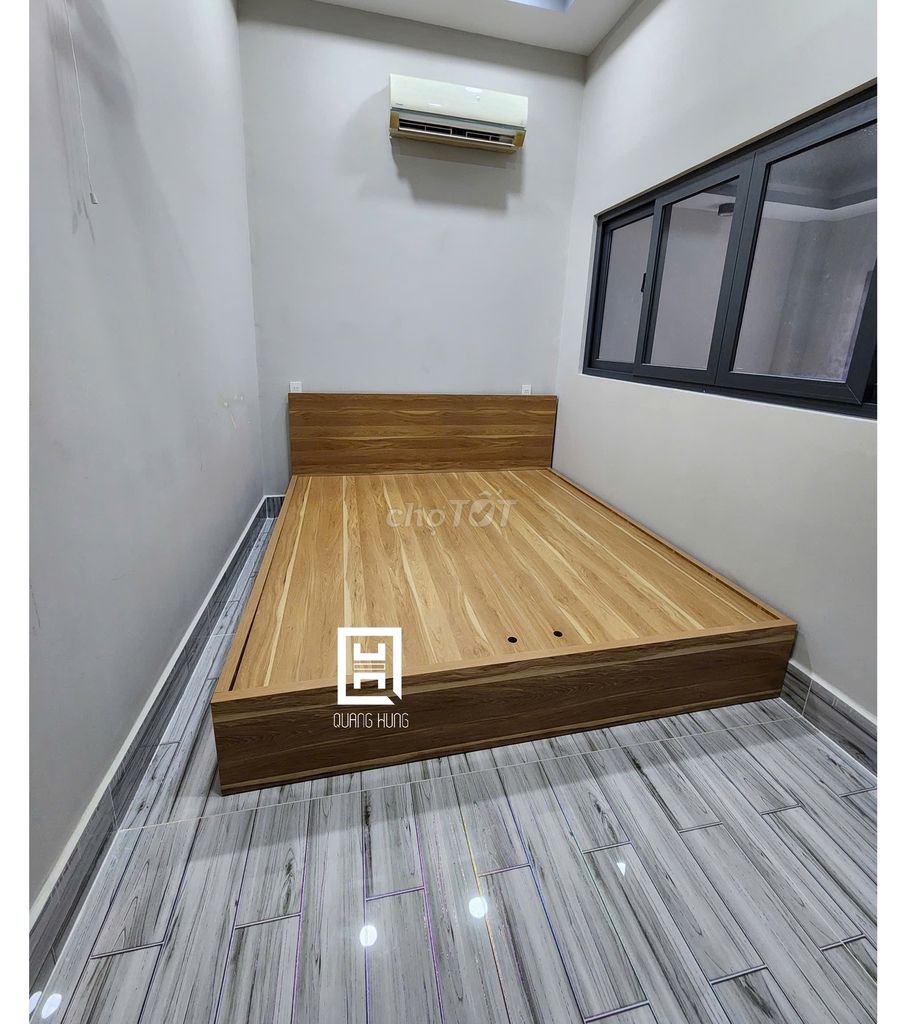 GIƯỜNG GỖ MDF-GIƯỜNG MDF-GIƯỜNG MDF-GIƯỜNG GỖ MDF. Mua bán Giường, chăn ga gối nệm tại Huyện Nhơn Trạch Đồng Nai được đăng bởi Nội Thất Quang Hùng TD hình 1