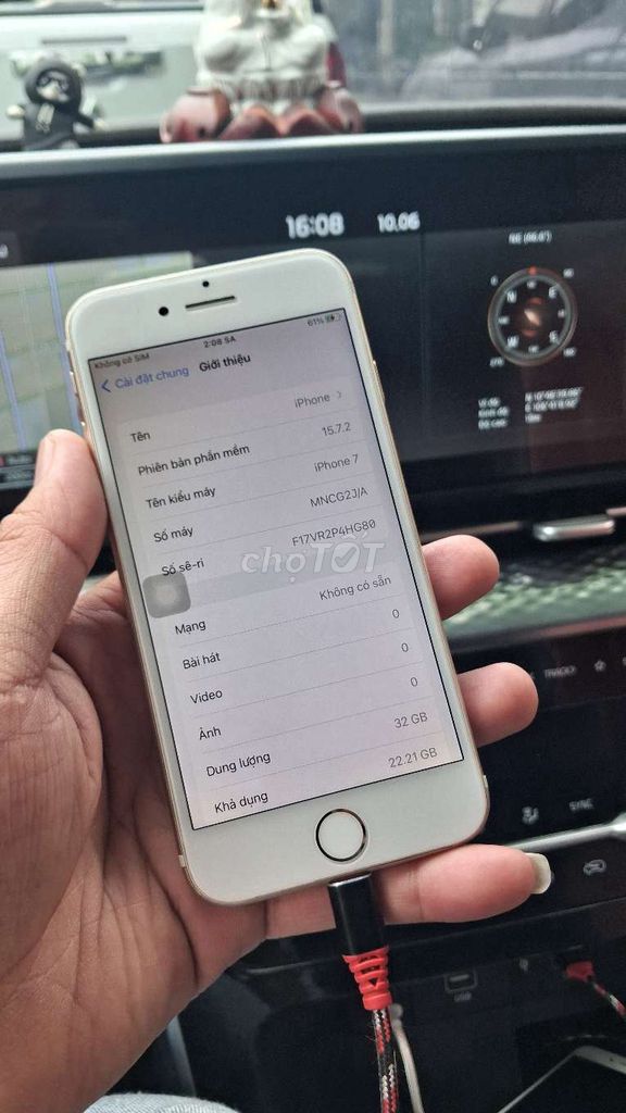 Apple iPhone 7G 32GB Vàng Còn vân tay. Mua bán Điện thoại tại Quận Tân Phú Tp Hồ Chí Minh được đăng bởi Lộc Phát  hình 1