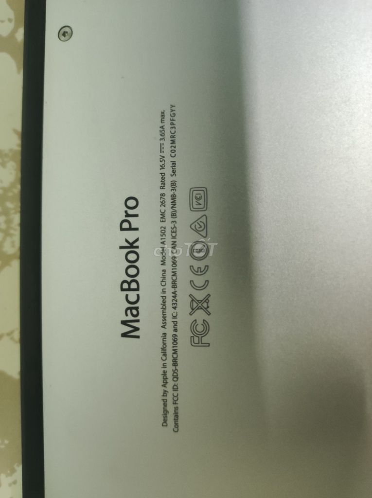 Apple MacBook Pro A1502 Bạc. Mua bán Laptop tại Thành phố Biên Hòa Đồng Nai được đăng bởi Lan Mai hình 1