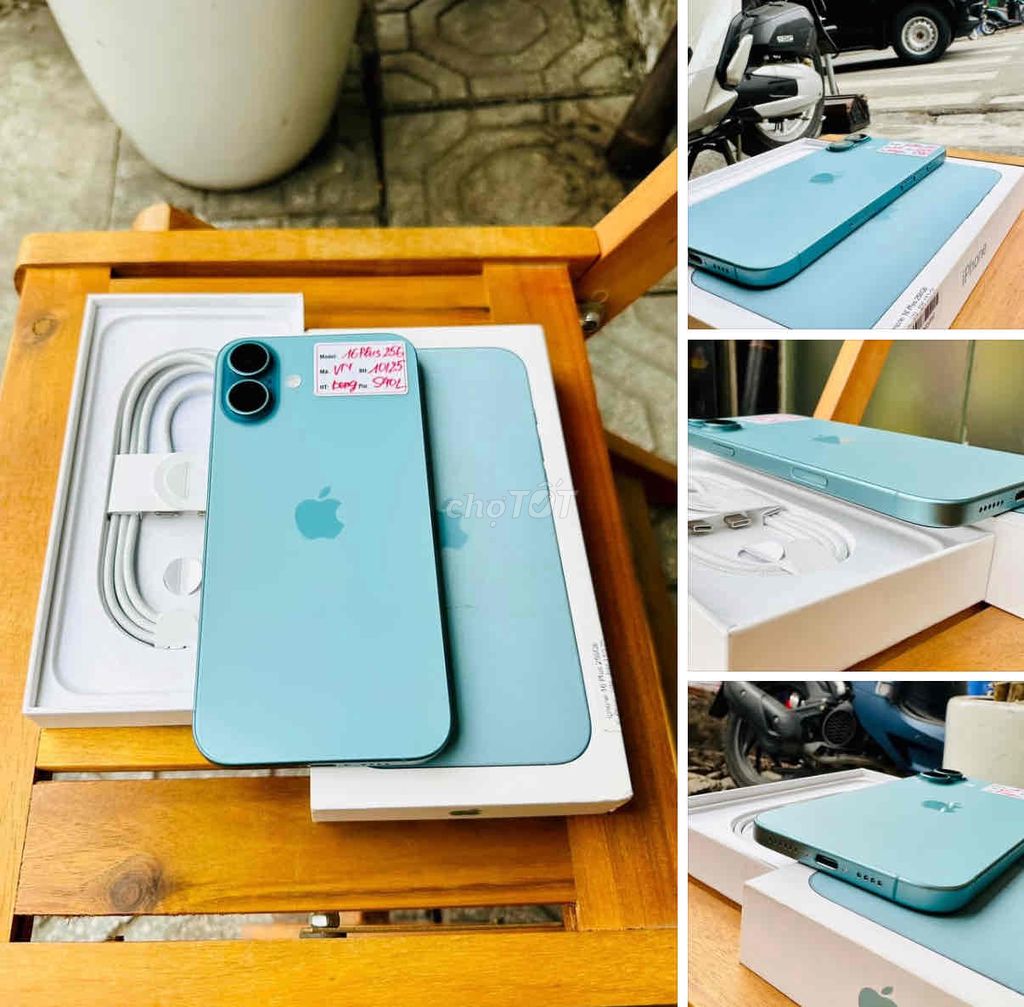 iPhone 16 Plus 128GB xanh FULLBOX APPLE 12/2025. Mua bán Điện thoại tại Quận Thanh Xuân Hà Nội được đăng bởi Nguyễn Huy Dũng hình 1