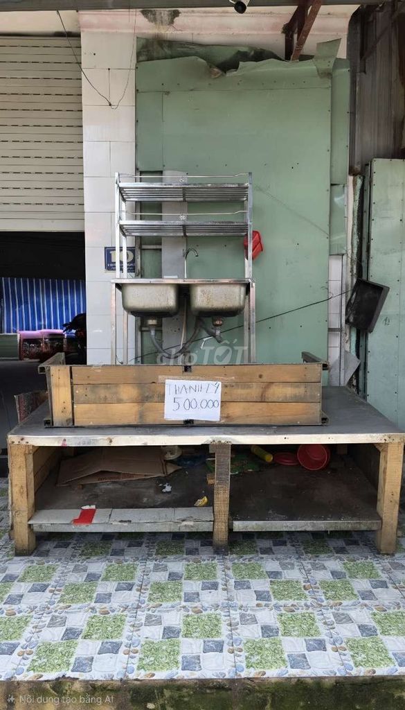 Bàn bán thịt Gỗ Inox 2m x 1m. Mua bán Bàn ghế tại Thành phố Dĩ An Bình Dương được đăng bởi Lê Xuân Hiếu hình 1