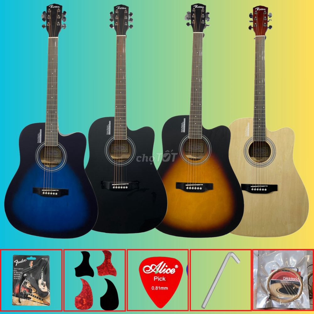 Đàn Guitar Acoustic Rosen R-135+ Phụ kiện