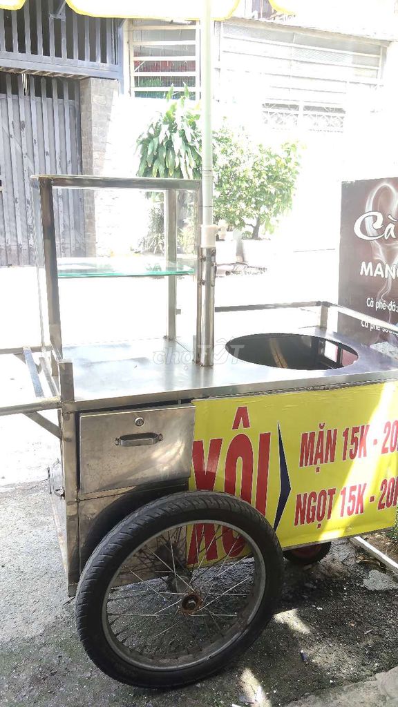 Xe đẩy bán xôi Inox Bạc. Mua bán Đồ chuyên dụng, Giống nuôi trồng tại Quận Gò Vấp Tp Hồ Chí Minh được đăng bởi Bếp ăn gia đình MaMa  Soup hình 1