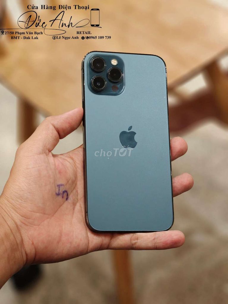 Apple iPhone 12 Pro Max 128GB Xanh. Mua bán Điện thoại tại Thành phố Buôn Ma Thuột Đắk Lắk được đăng bởi Đức Anh Retail hình 1