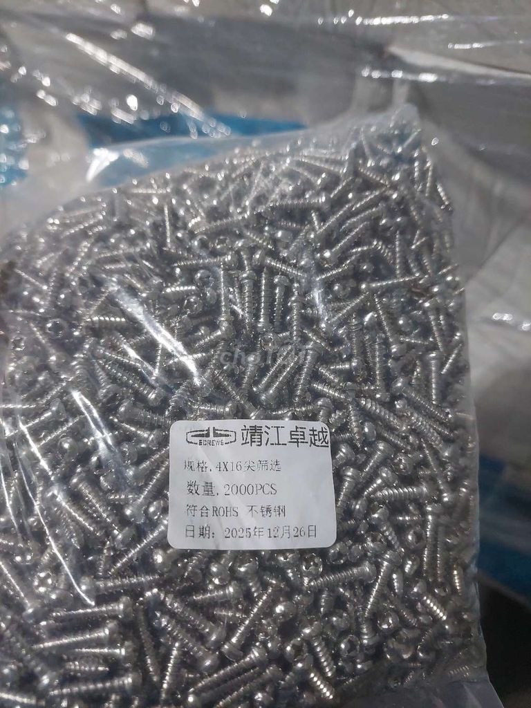 Ốc vít tự khoan Inox 304 4x16mm. Mua bán Nội thất, đồ gia dụng khác tại Huyện Long Thành Đồng Nai được đăng bởi Công Dung hình 1