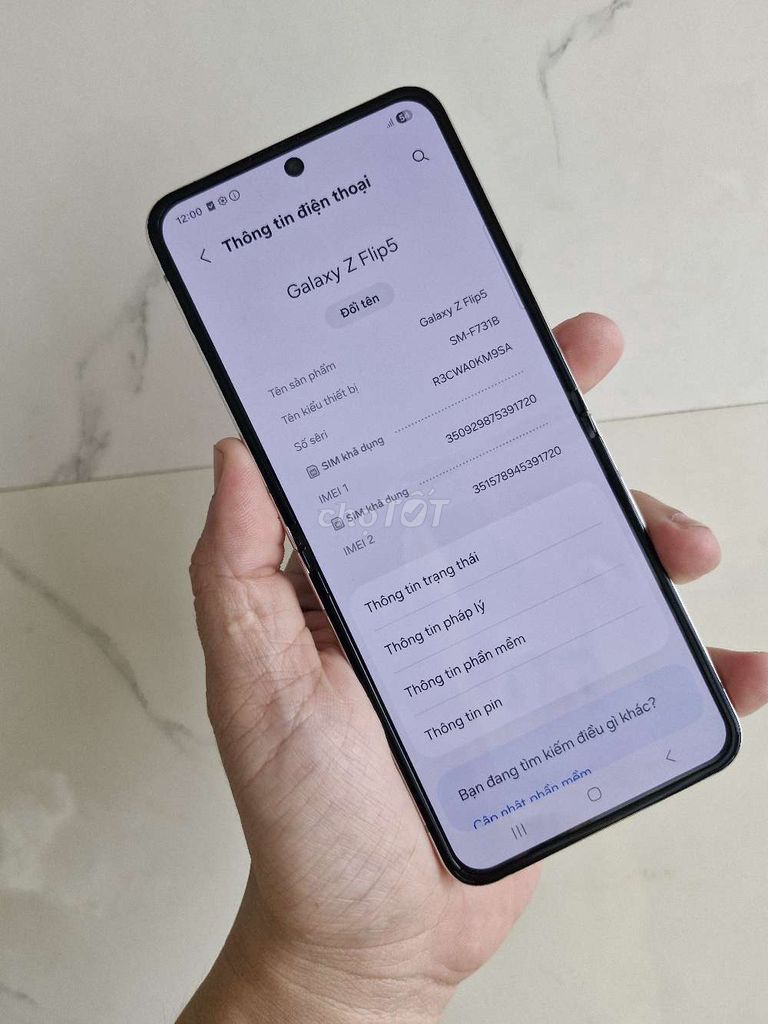 Samsung Z Flip5 256GB 2sim Máy 99%. Mua bán Điện thoại tại Quận Ninh Kiều Cần Thơ được đăng bởi dienthoaidao hình 1